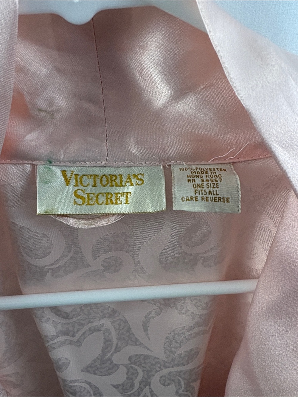 Vintage Victoria’s Secret Robe Light Pink Women’s One Size Fits All Gold Label - Picture 3 of 9